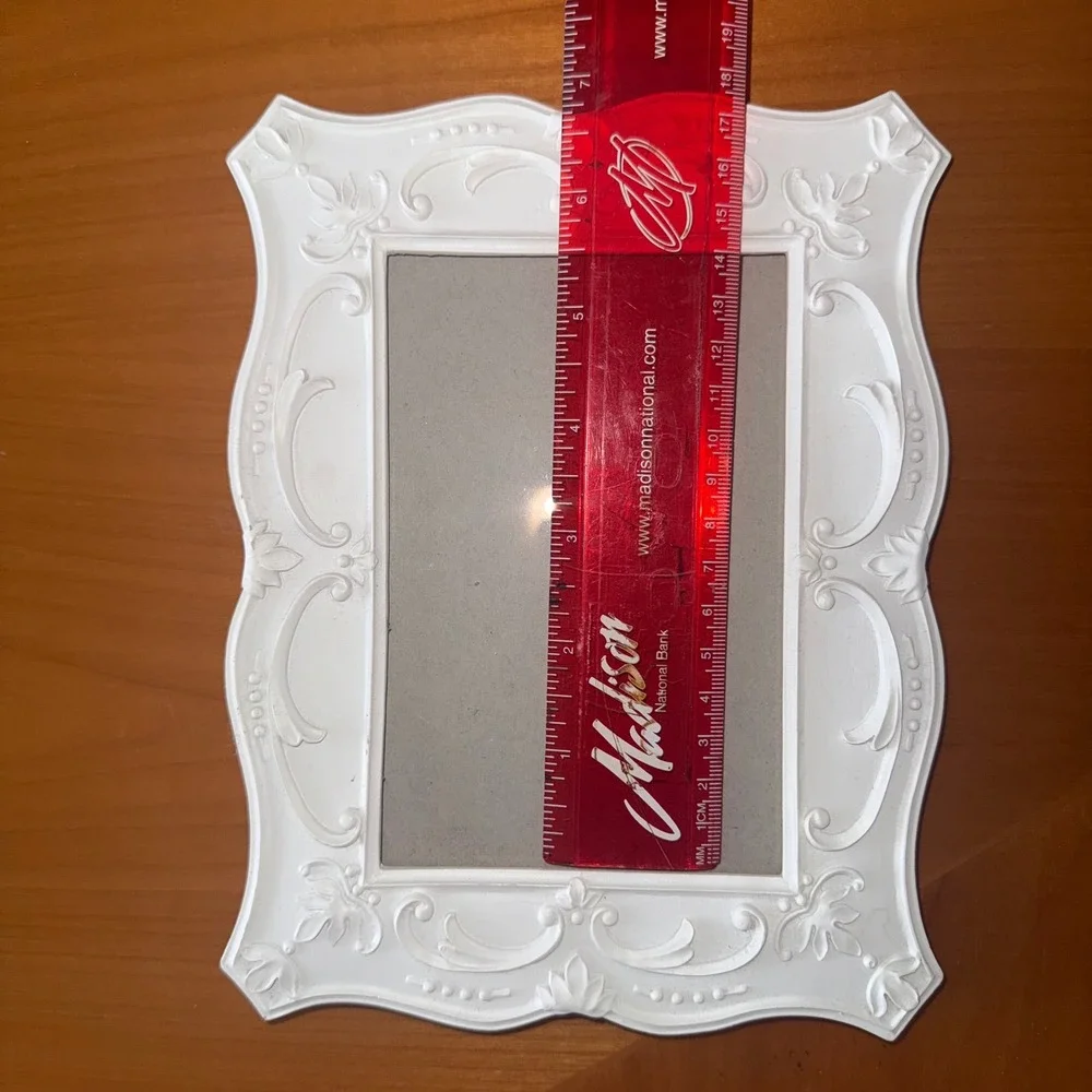 Azure Home Picture Frame‎ Ornate White Photo Display Tabletop Decor 4x6